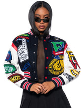 Load image into Gallery viewer, Game Time Bomber Jacket
