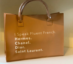 Modern Fluent French Tote